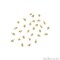 Raw Gemstone Charms, Round 6x4mm Natural Connector, Gold Plated Wire Wrapped, DIY Jewelry, 10pc Lot, GemMartUSA (50150)